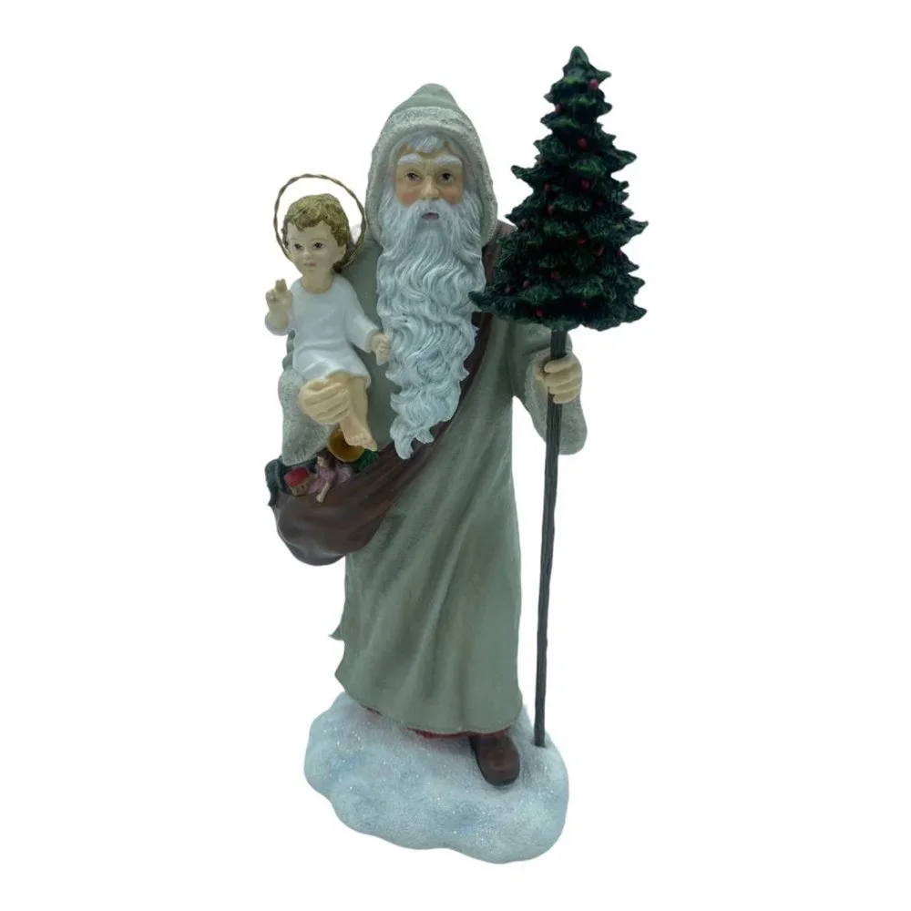 Pipka Memories of Christmas Eve Santa 11" Figurine 2011 Baby Angel Signed LE - Picture 1 of 9